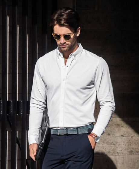 Kingston – stretch deluxe piqué shirt Thumbnail