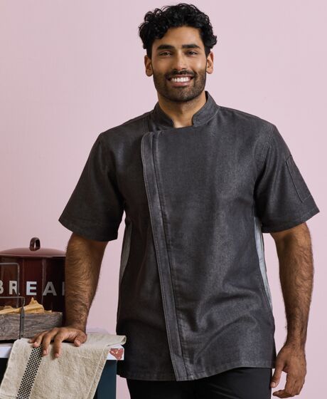 Premier Short Sleeve Zipped Chef's Jacket Thumbnail