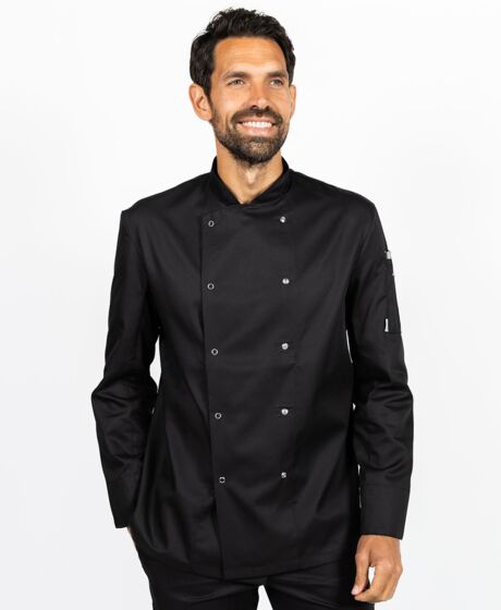 Dennys Long Sleeve Press Stud Chef's Jacket Thumbnail