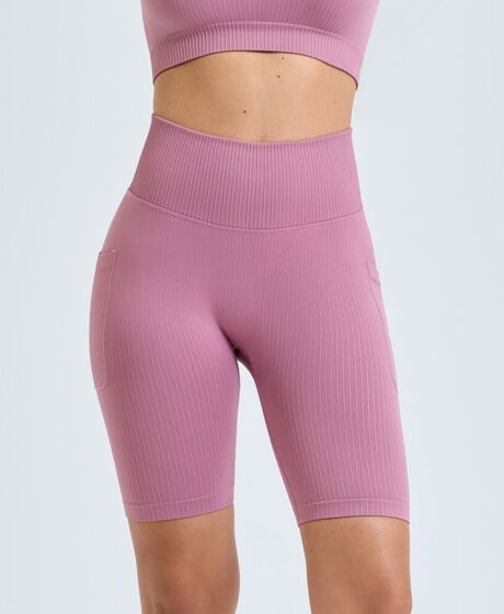 "Women's TriDri® ribbed seamless "3D fit" cycle shorts" Thumbnail