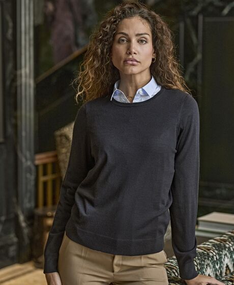 Tee Jays Ladies Crew Neck Sweater Thumbnail