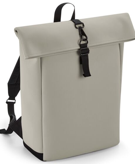 BagBase Matte PU Roll-Top Backpack Thumbnail