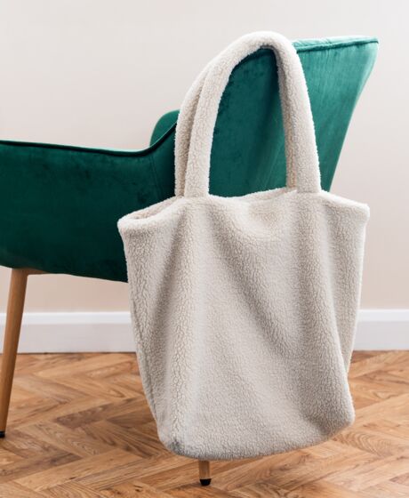 Brand Lab Borg Fleece Shopper Tote Bag Thumbnail