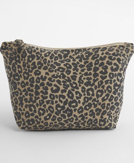 Westford Mill Leopard Print Canvas Accessory Bag Thumbnail