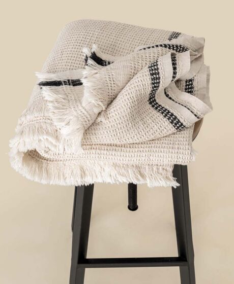 Spasso Honeycomb Striped Plaid Fouta Thumbnail