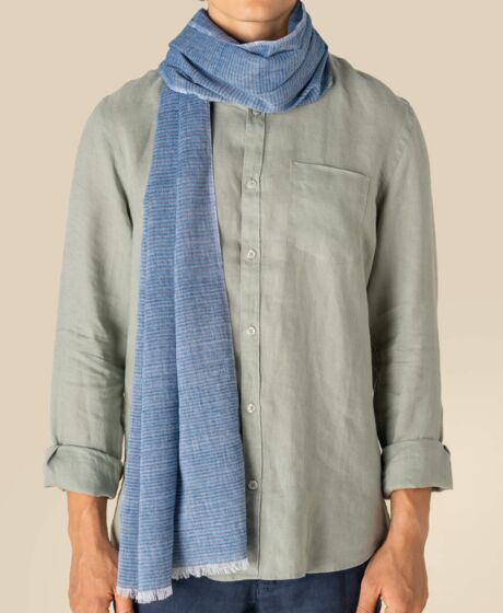 Spasso Blue Lines Scarf Thumbnail
