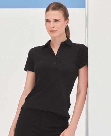 SF Clothing Ladies Stretch Piqué Polo Shirt Thumbnail
