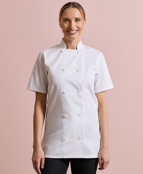 Premier Ladies Short Sleeve Chef's Jacket Thumbnail