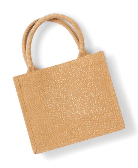 Shimmer jute mini gift bag Thumbnail