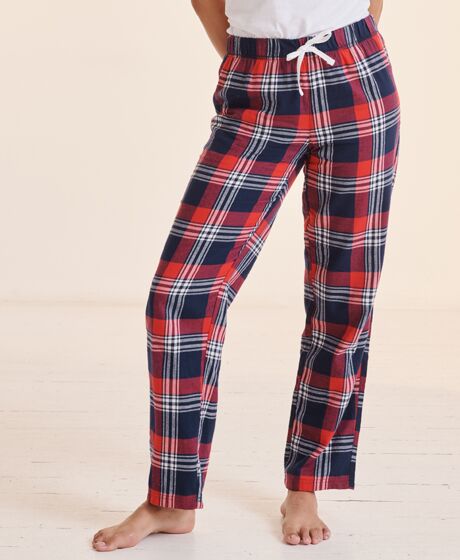 SF Clothing Ladies Tartan Lounge Pants Thumbnail