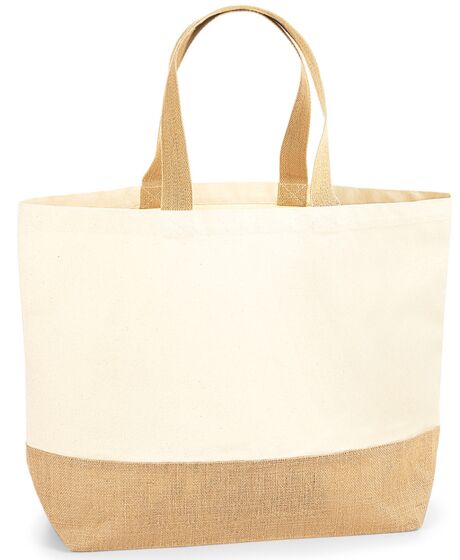 Westford Mill Jute Base Canvas Tote XL Bag Thumbnail