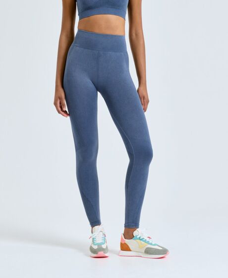 "Women's TriDri® seamless "3D fit" multi-sport denim look leggings" Thumbnail