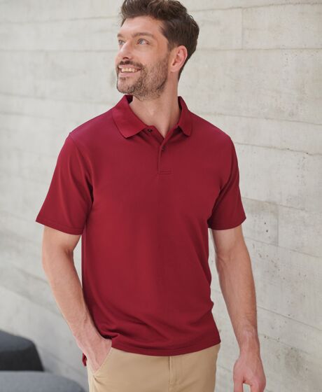 Henbury Coolplus® Wicking Piqué Polo Shirt Thumbnail