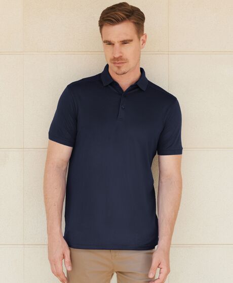 Henbury Slim Fit Stretch Microfine Piqué Polo Shirt Thumbnail