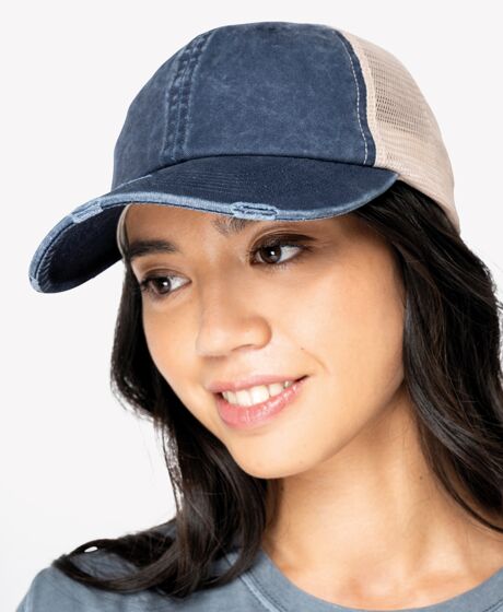 Native Spirit Washed Trucker Destroy Cap Thumbnail