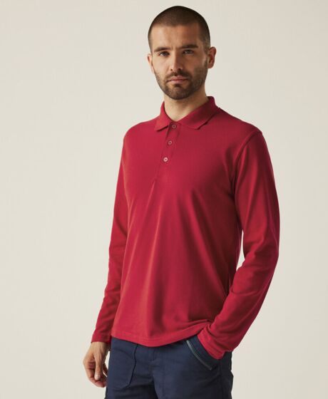 Pro 65/35 long sleeve polo Thumbnail