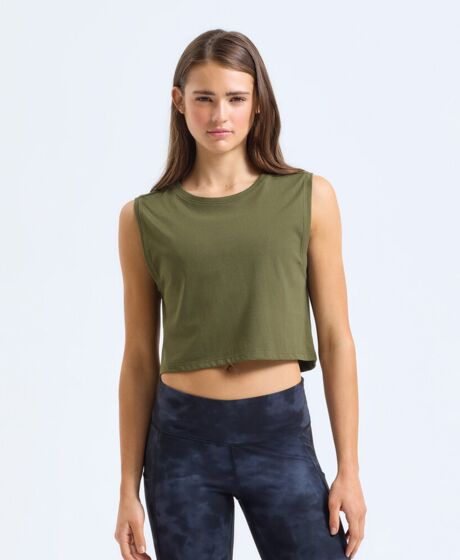 Women’s TriDri® organic crop tank Thumbnail